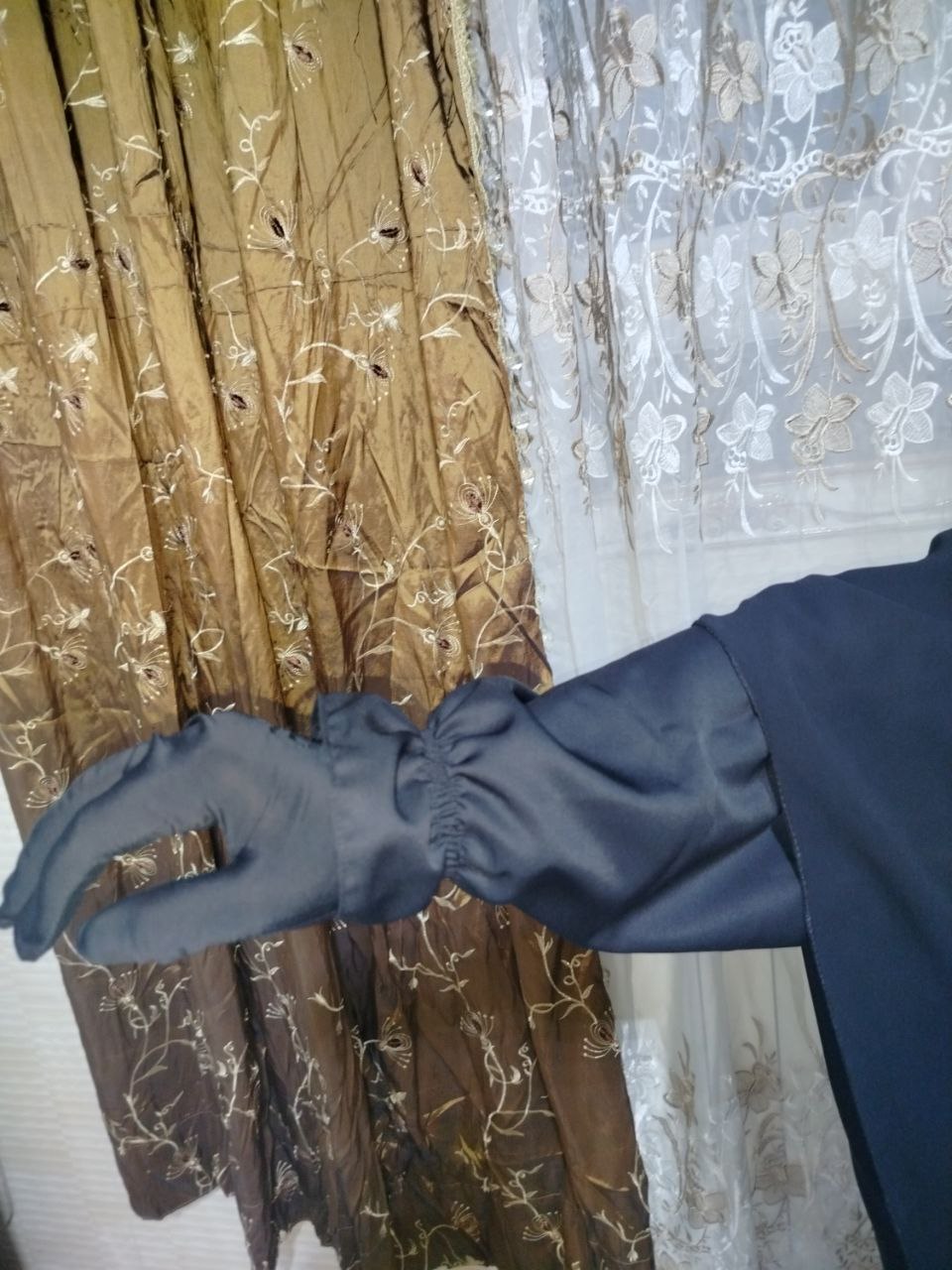 جلباب مربع درع وتنورة